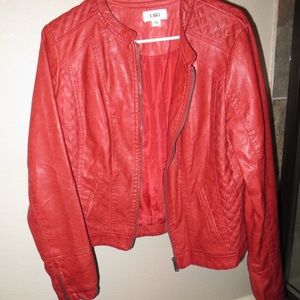RED LEATHER JACKET